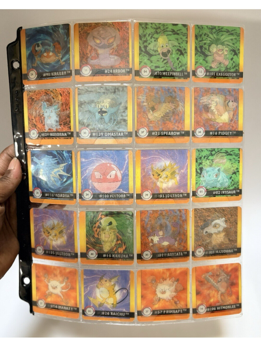 Pokemon | Page of 20 Artbox 3D Action Flipz Premier Edition Lenticulars - LP/MP